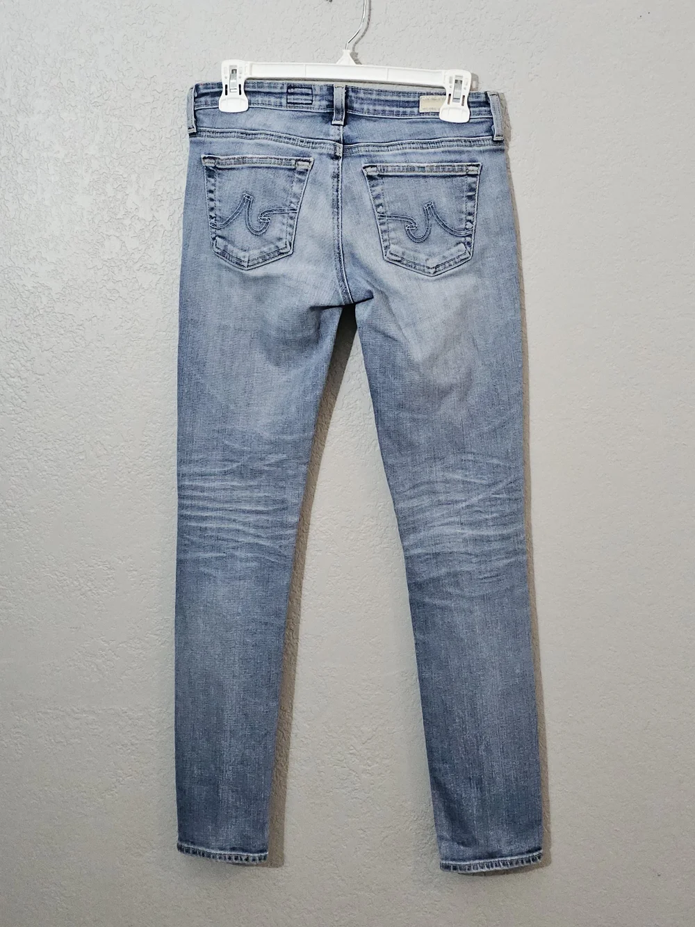 AG Adriano Goldschmied The Stilt Cigarette Leg Light Wash Jeans Womens 26R Ankle - Picture 7 of 10